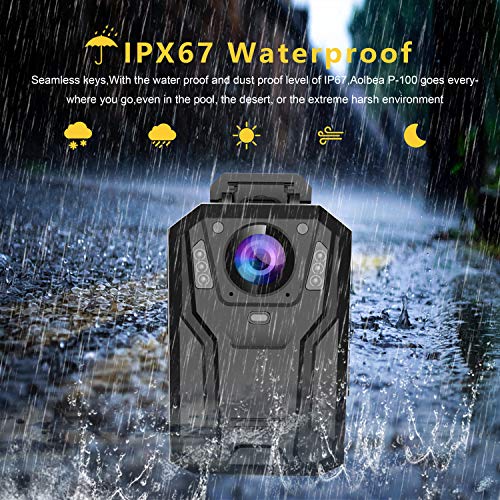 1440P QHD Police Body Camera - Infrared Night Vision