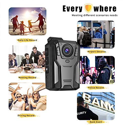 1440P QHD Police Body Camera - Infrared Night Vision