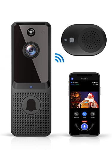 SHARKPOP Wireless Doorbell Camera: Smart WiFi Spy Gear