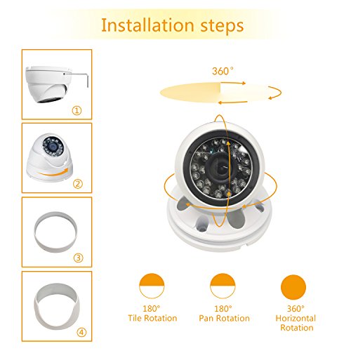 HD 1080P Outdoor Domed Spy Camera