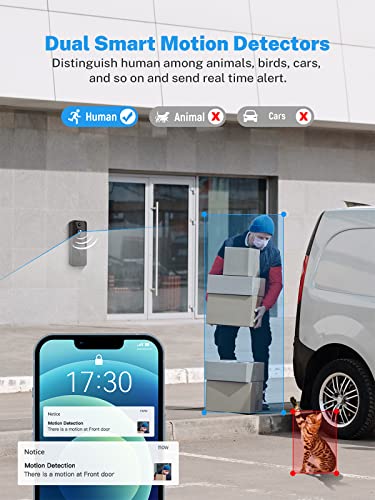 SHARKPOP Wireless Doorbell Camera: Smart WiFi Spy Gear