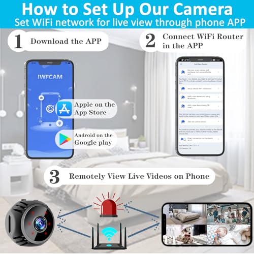 Mini WiFi Spy Camera with Motion Detection