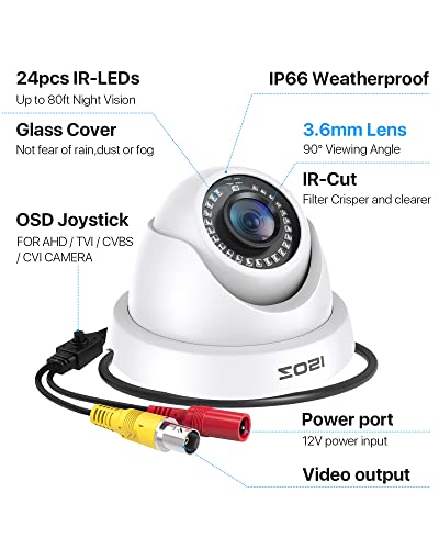 ZOSI 2MP 1920TVL Hybrid 4 in 1 Spy Camera