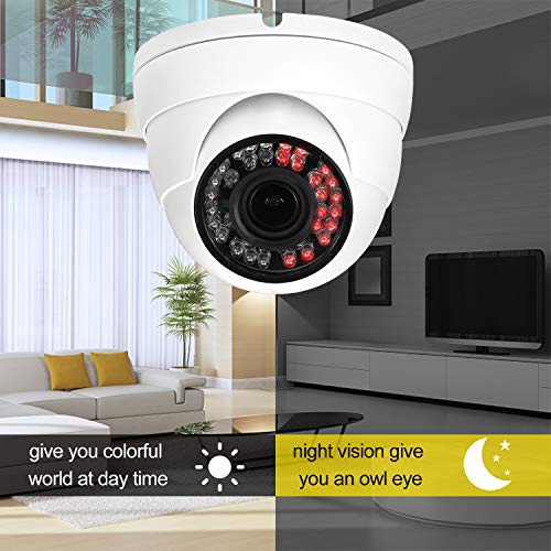 HD 1080P Outdoor Dome Camera with Varifocal Lens