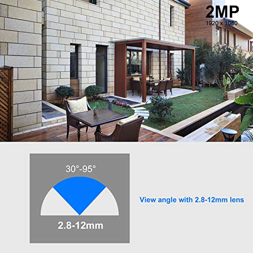 HD 1080P Outdoor Dome Camera with Varifocal Lens