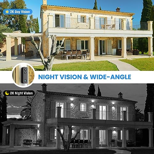 Wireless SV3C Doorbell Camera: 2K HD, Human Detection