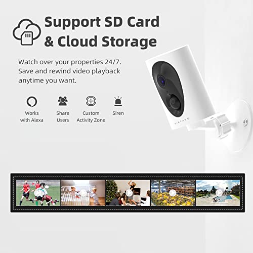 Wire-Free Outdoor Security Camera with Night Vision
