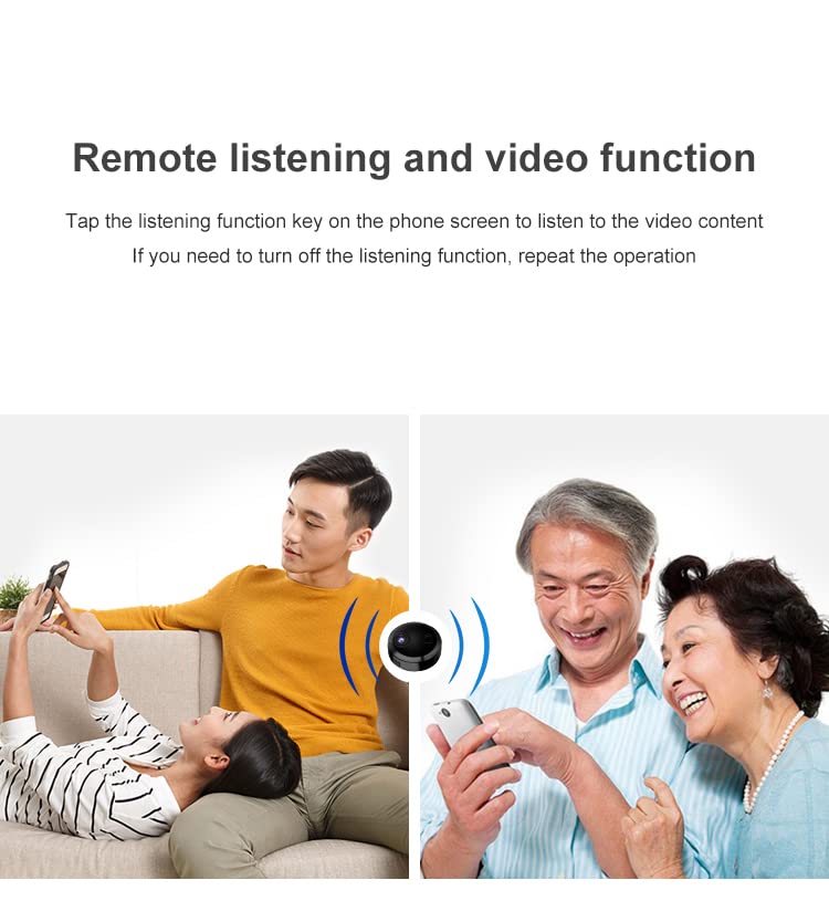 Shark Mini WiFi Spy Camera: 1080P Live Feed