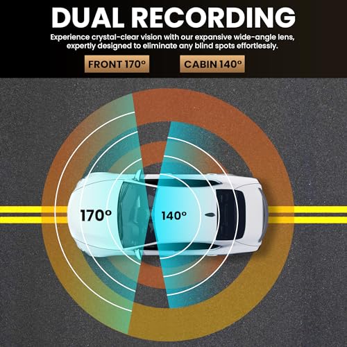 HD Car Dash Camera with Dual Monitors