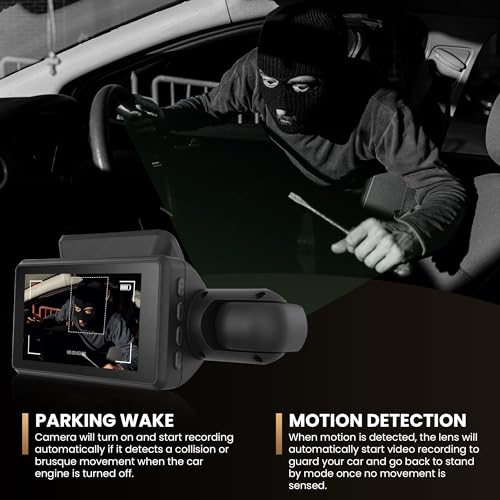 HD Car Dash Camera with Dual Monitors