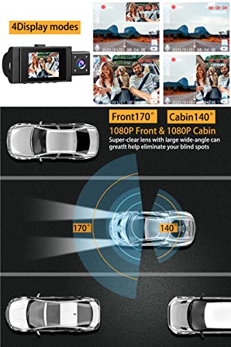 Infrared Dual Dash Cam for Taxi, Uber - FHD 1080P
