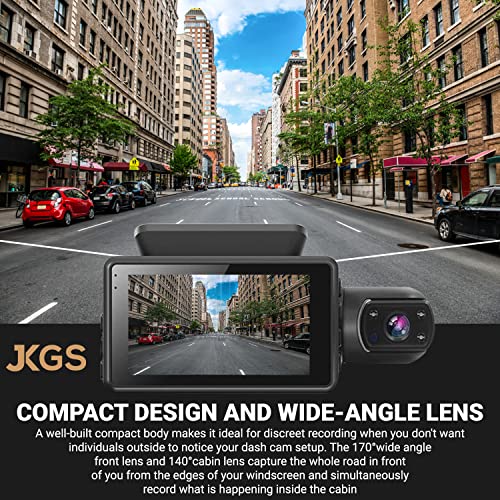 HD Car Dash Camera with Dual Monitors