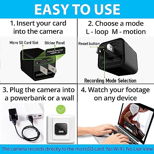Premium HD 1080P Spy Camera Charger
