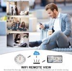 WiFi Hidden Camera Wall Clock with Motion Detection
