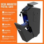 RPNB Biometric Gun Safe: Mounted, Auto Open Lid