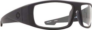 Logan Matte Black Spy Glasses with Clear Lenses