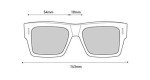 SPY Bowery Matte Black Square Sunglasses