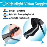 Kids Night Vision Goggles with Flip-Out Lights