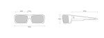 Spy Optic Matte Black Rectangle Sunglasses - Multi