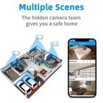 LIZVIE 15000mAh WiFi Smoke Detector Camera