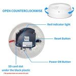 LIZVIE 15000mAh WiFi Smoke Detector Camera