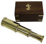 Brass Handheld Telescope - Vintage Pirate Style Decor