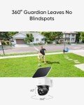 Eufy Solar Security Camera with 360° Pan & Tilt