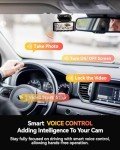4K Dual Dash Cam with GPS, WiFi, Voice Control