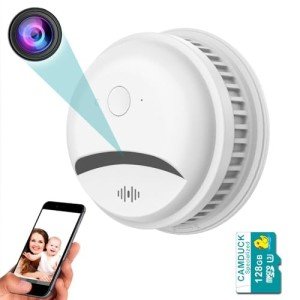 4MP HD Smoke Detector Spy Camera