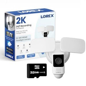Lorex 2K Wi-Fi Floodlight Camera with Night Vision