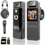 1080P HD Body Camera with Built-in 64GB Card