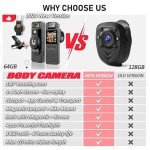 1080P HD Body Camera with Built-in 64GB Card