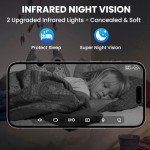 2K Indoor Security Camera with Night Vision and Audio