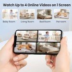 2K Indoor Security Camera with Night Vision and Audio
