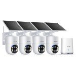Wireless Solar Security Cameras - 4-Cam Pack