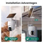 Wireless Solar Security Cameras - 4-Cam Pack