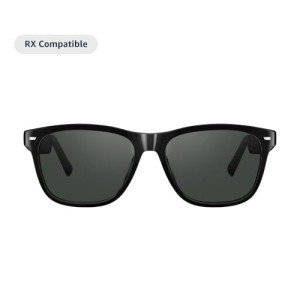 Smart Glasses with Alexa - Classic Black Square Frames