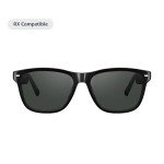 Smart Glasses with Alexa - Classic Black Square Frames