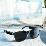 Smart Glasses with Alexa - Classic Black Square Frames