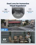 4K PTZ Security Camera with 6X Hybrid Zoom