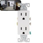 4K Wi-Fi Wall Outlet Spy Camera (No Audio)
