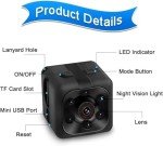 1080P Mini Hidden Spy Camera with Audio & Night Vision