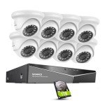 SANNCE 8CH Spy Camera System: Waterproof, Night Vision