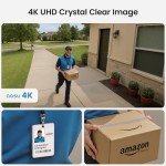 AOSU 4K Wireless Solar Security Camera System