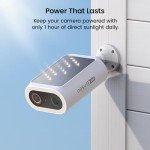 AOSU 4K Wireless Solar Security Camera System