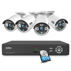 JouSecu 8CH HD Spy Camera System with Weatherproof CCTV
