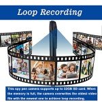 Portable Hidden Camera Pen with Video Loop Recording