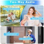 Wireless 2K Solar Security Camera with Spotlight