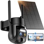 Hawkray Solar Dual-Lens Outdoor Security Camera