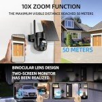 Hawkray Solar Dual-Lens Outdoor Security Camera